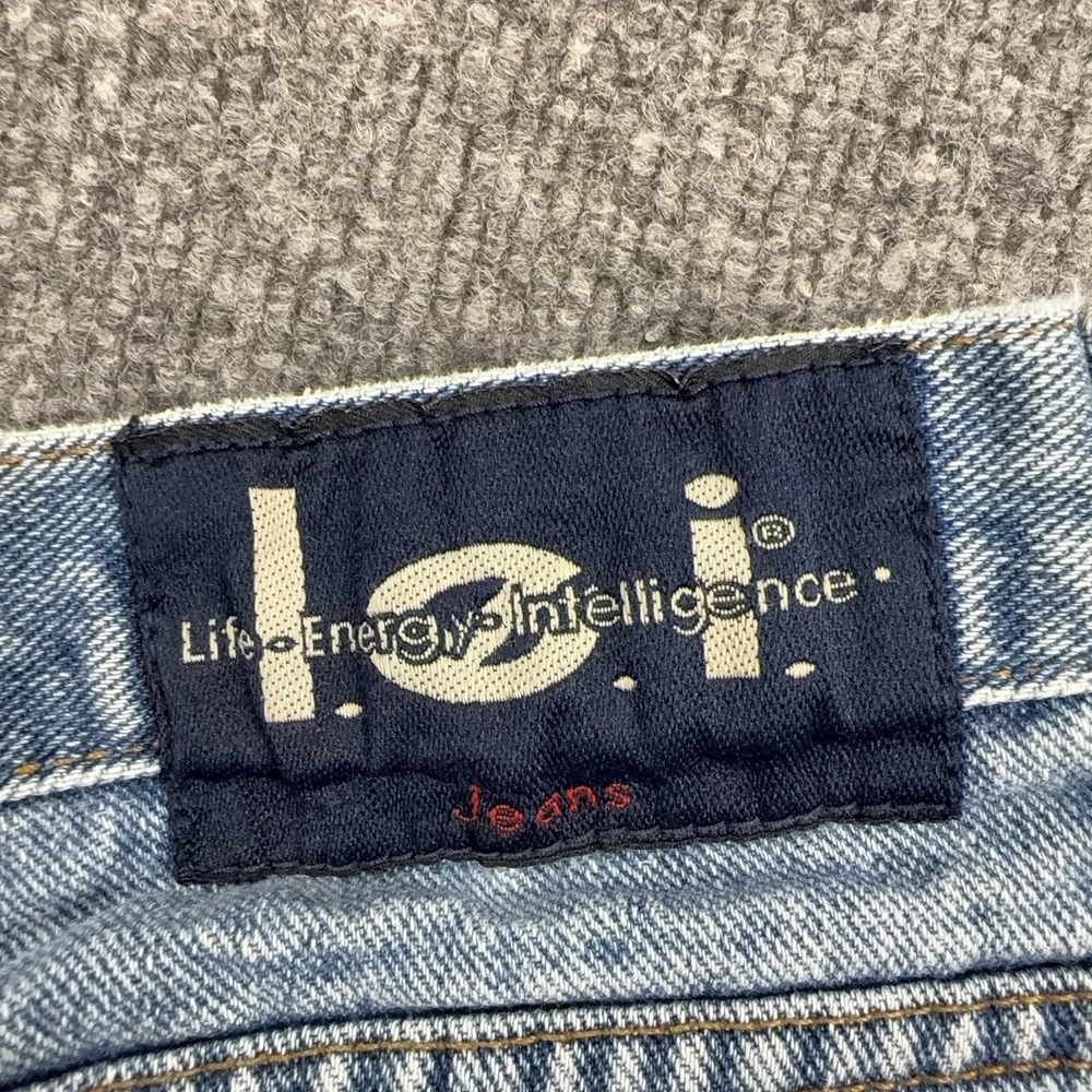 L.e.i. Jeans Womens 18 Light Wash Blue High Rise Relaxed Wide Leg Denim Pants - Picture 10 of 11